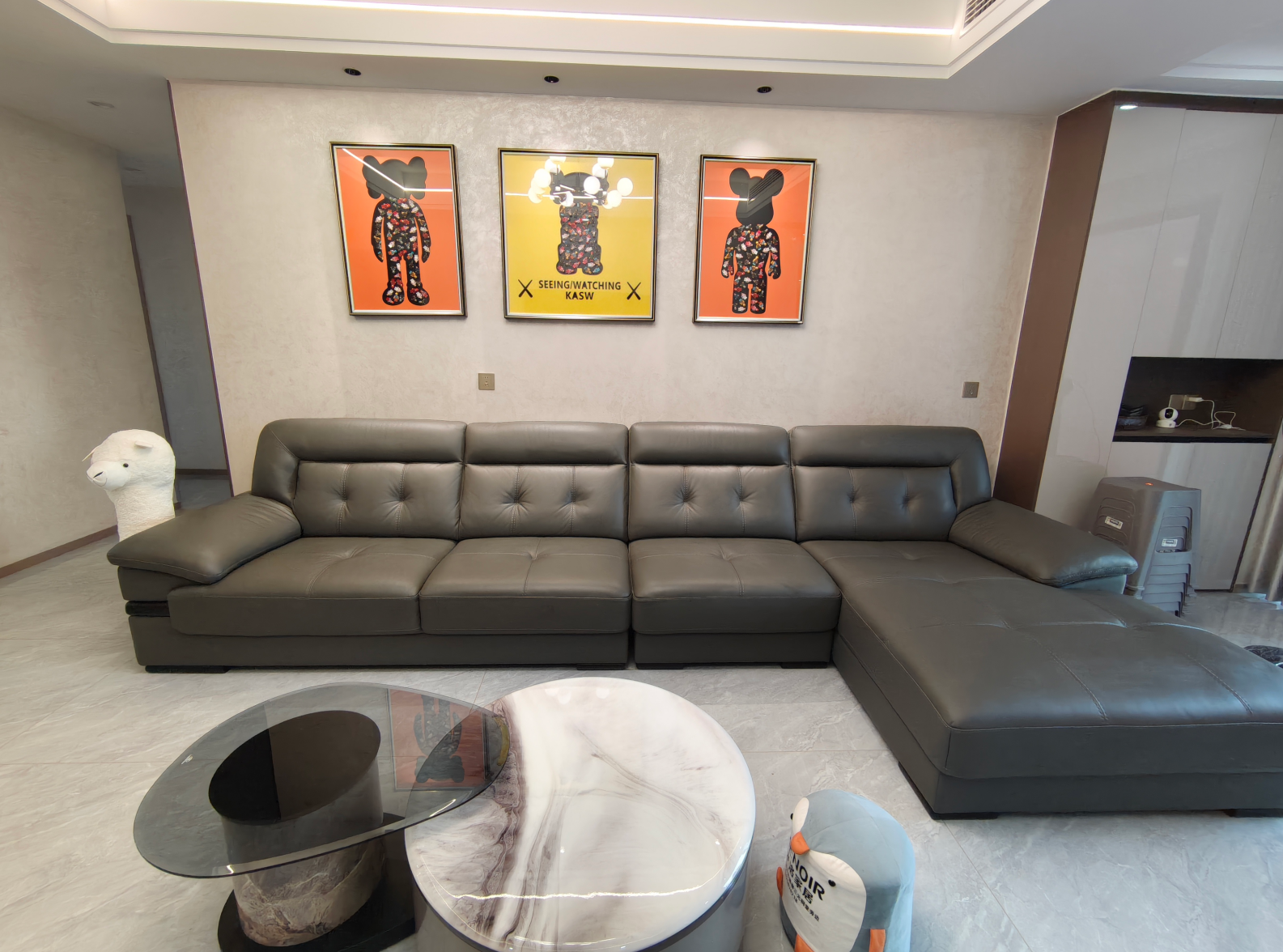 城市花园沙发客户入户效果