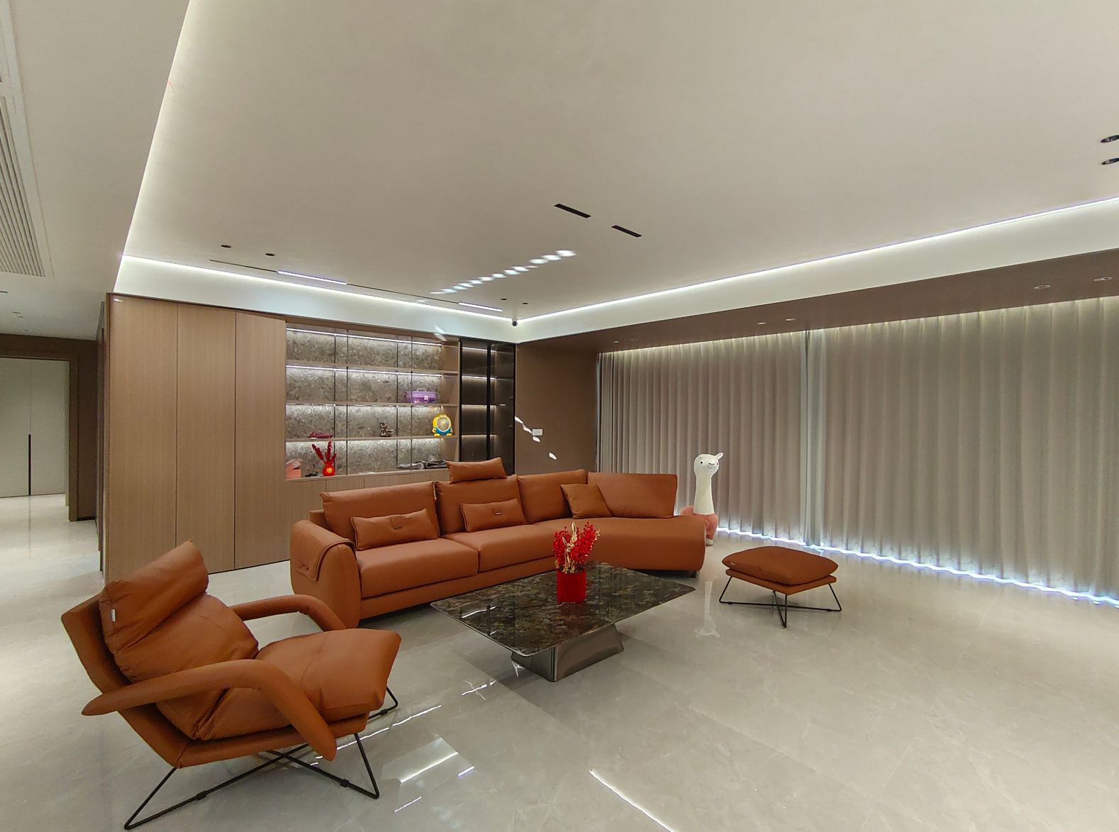 力高5栋沙发入户效果图